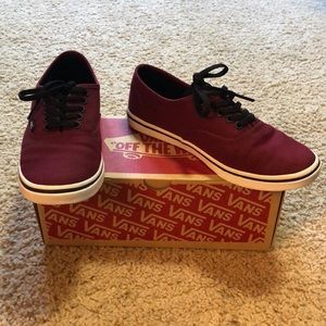 Tawny Port/True White Vans